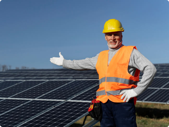 Sparkling clean solar panels reflecting the Gold Coast sky after professional